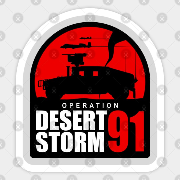 Operation Desert Storm 91 Sticker by TCP